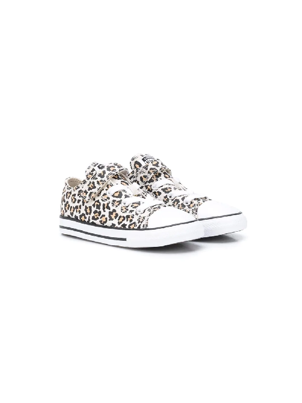 kids leopard converse
