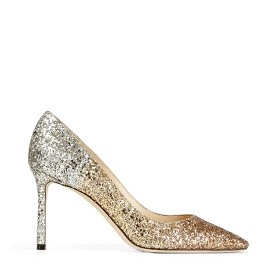 Shop Jimmy Choo Romy Triple Degrade Glitter Fabric