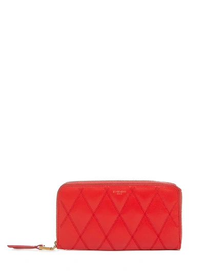 Shop Givenchy Gv3 Wallet In Red