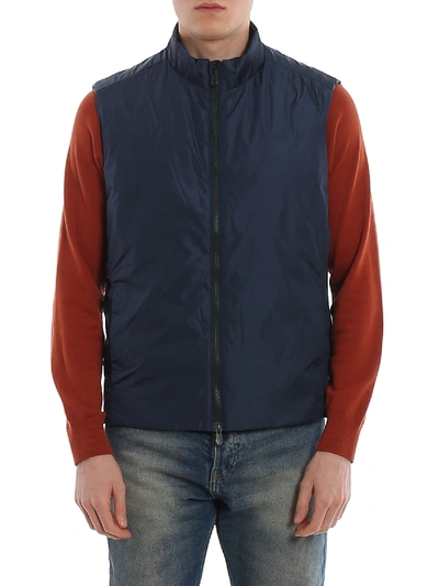 Shop Save The Duck Water Resistant Padded Waistcoat In Navy