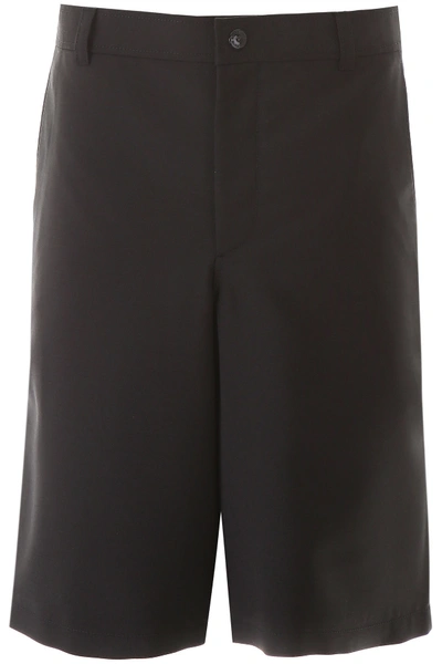 Shop Burberry Bermuda Shorts With Cut-out In Black (black)