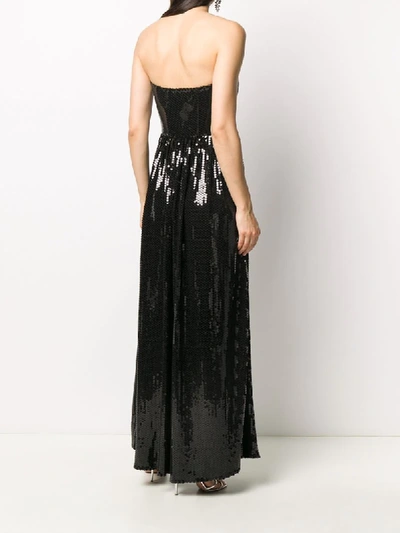 Shop Amen Sequin Embellished Dress In Black