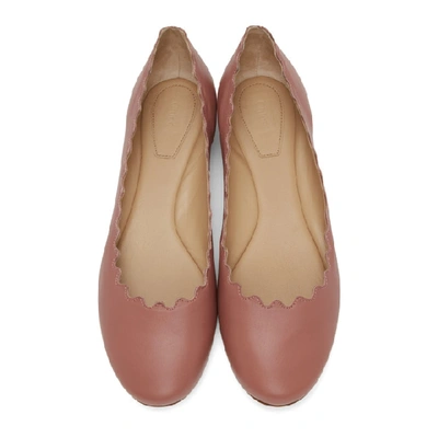 CHLOE 粉色 LAUREN 芭蕾平底鞋