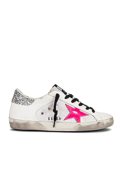 Shop Golden Goose Superstar Sneaker In White, White & Pink Star