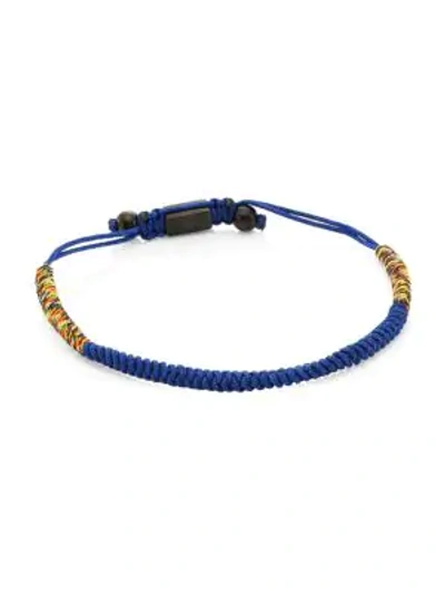 Shop Saks Fifth Avenue Collection Macramé Braided Friendship Bracelet In Blue