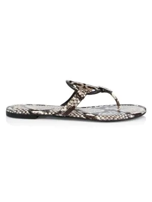 tory burch snakeskin flip flops