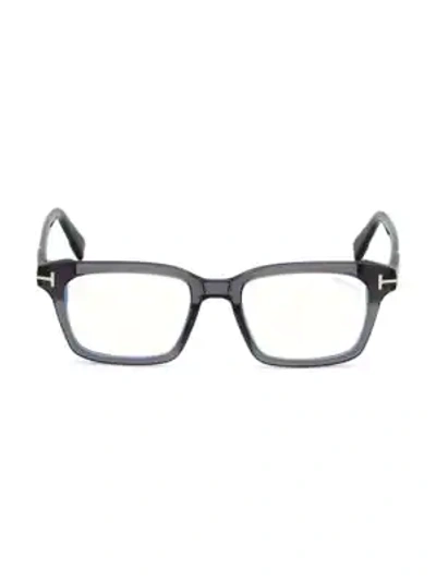 Shop Tom Ford 51mm Plastic Blue Filter Optical Glasses In Grey