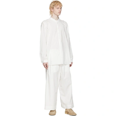 Shop Toogood White The Boxer Trousers In Chalk