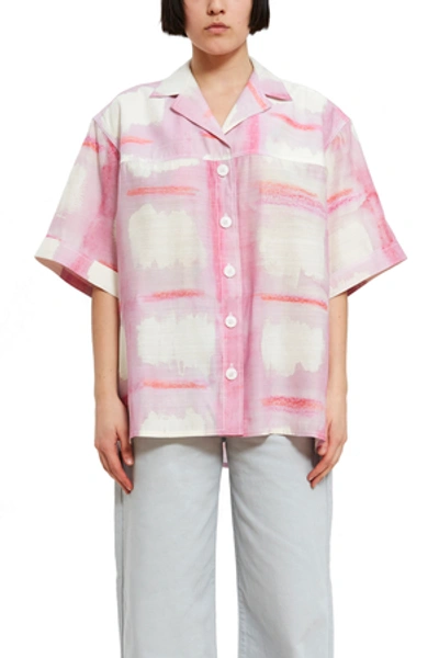 Shop Jacquemus Opening Ceremony La Vallena Shirt In Print Pink Checked