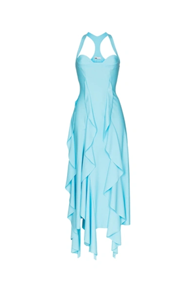 Shop Gmbh Opening Ceremony Ruffle Dress In Light Blue