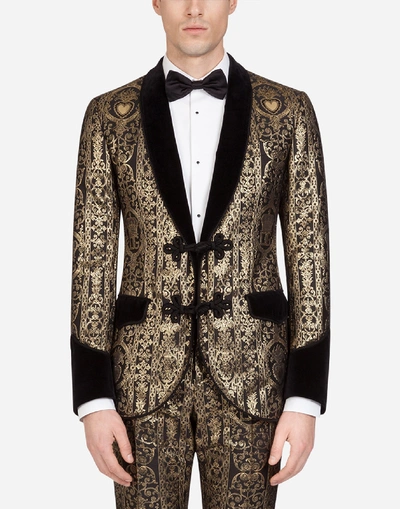 Shop Dolce & Gabbana Tuxedo Smoking Jacket
