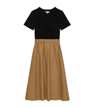 Shop Claudie Pierlot Two-tone T-shirt Dress