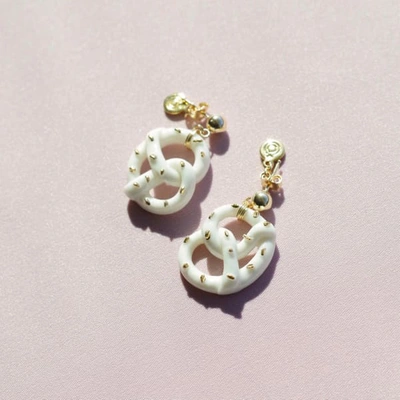 Shop Poporcelain Mini Porcelain Pretzel Earrings