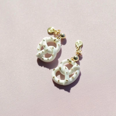 Poporcelain Mini Porcelain Pretzel Earrings
