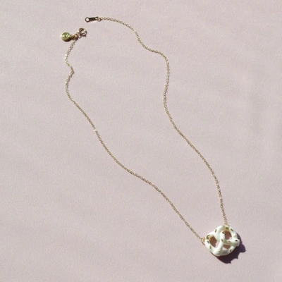 Shop Poporcelain Mini Porcelain Pretzel Necklace