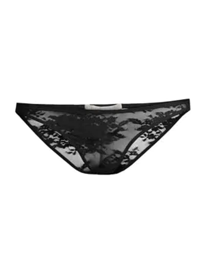 Shop Stella Mccartney Sienna Lace Bikini Panties In Black