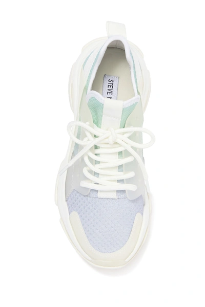 Shop Steve Madden Arelle Exaggerated Sole Sneaker In Blue Multi