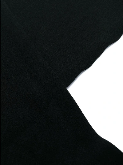 Shop Saint Laurent Silk Scarf In Black