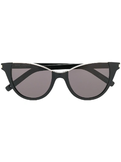 Shop Saint Laurent Sunglasses In Black