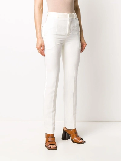 Shop Haider Ackermann Wool Trousers In White