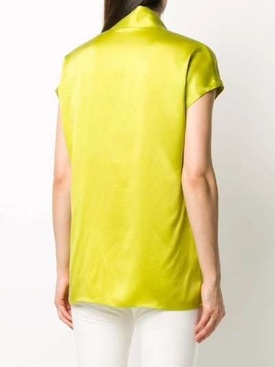 Shop Haider Ackermann Silk Top In Green