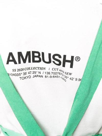 Shop Ambush Cotton T-shirt In White