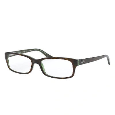 Shop Ray Ban Rb5187 Eyeglasses Tortoise Frame Clear Lenses 50-16