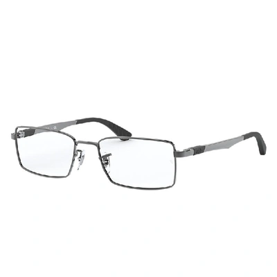 Ray Ban Rb6275 Eyeglasses Gunmetal Frame Clear Lenses 54-17 In Gunmetal