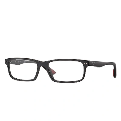 Shop Ray Ban Rb5277 Optics Eyeglasses Black Frame Clear Lenses 54-17