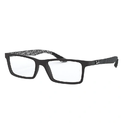 Shop Ray Ban Rb8901 Optics Eyeglasses Black Frame Clear Lenses Polarized 53-17