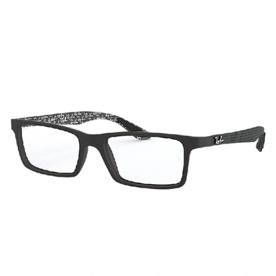 Ray Ban Rb8901 Eyeglasses Black Frame Clear Lenses Polarized 53-17 In Black