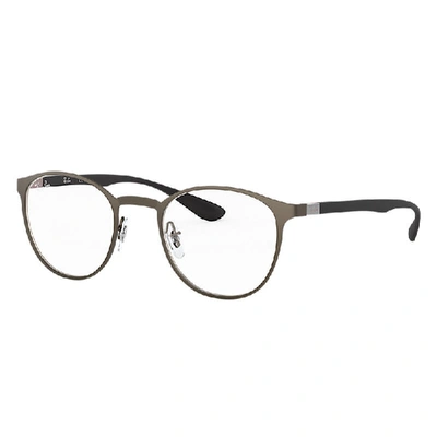 Ray Ban Rb6355 Eyeglasses Black Frame Clear Lenses Polarized 50-20 In Gunmetal