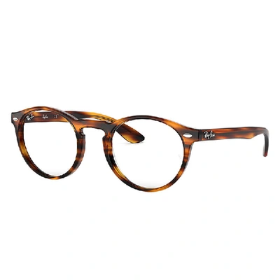 Shop Ray Ban Eyeglasses Unisex Rb5283 Optics - Tortoise Frame Clear Lenses 51-21