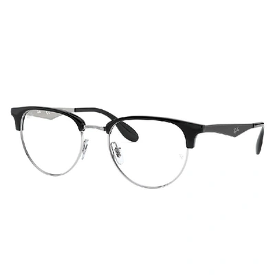 RAY BAN RB6396 OPTICS  SCHWARZ FASSUNG KLAR GLAS POLARISIERT 53-19 