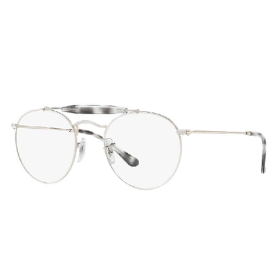Shop Ray Ban Rb3747v Eyeglasses In Silver