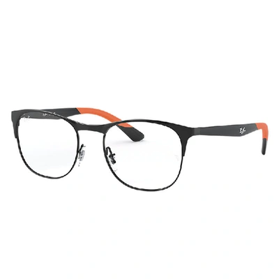 Shop Ray Ban Rb6412 Eyeglasses Black Frame Clear Lenses Polarized 52-18