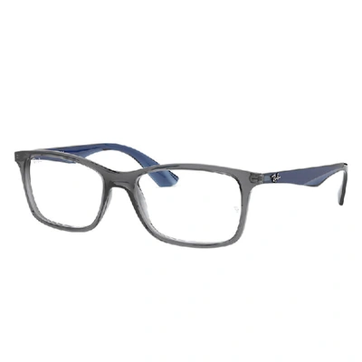 Ray Ban Rb7047 Eyeglasses Blue Frame Clear Lenses Polarized 54-17 In Blau