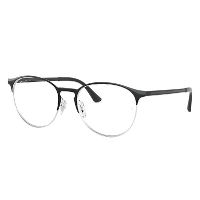 Ray Ban Rb6375 Optics Eyeglasses Black Frame Clear Lenses Polarized 51-18 In Black