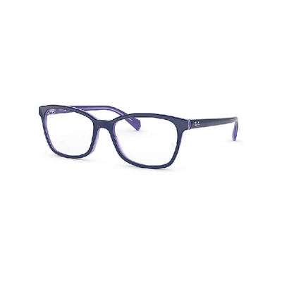 Ray Ban Rb5362 Optics Eyeglasses Blue Frame Clear Lenses 54-17 In Blue