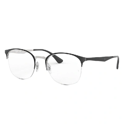 Shop Ray Ban Rb6422 Optics Eyeglasses Black Frame Clear Lenses Polarized 51-19 In Schwarz