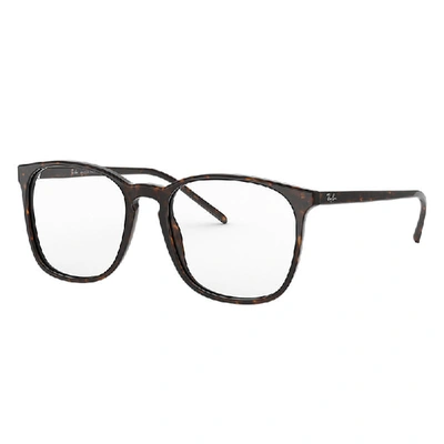 Ray Ban Rb5387 Eyeglasses Tortoise Frame Clear Lenses Polarized 54-18 In Tortoise