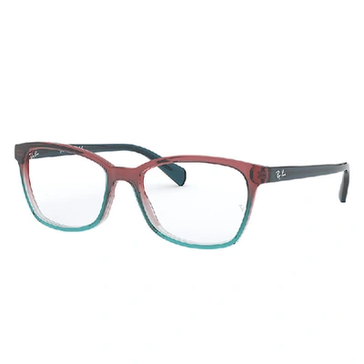 Ray Ban Rb5362 Optics Eyeglasses Blue Frame Clear Lenses 54-17 In Blue