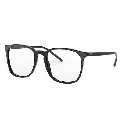 Shop Ray Ban Rb5387 Optics Eyeglasses Black Frame Clear Lenses Polarized 54-18