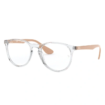 Ray Ban Erika Optics  Beige Fassung Klar Glas 51-18 In Beige