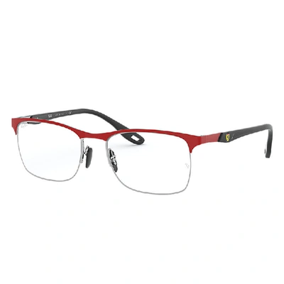 Ray Ban Rb8416m Scuderia Ferrari Collection Eyeglasses Black Frame Clear Lenses 54-18 In Black