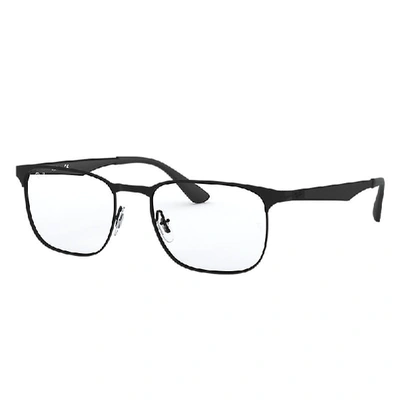 Ray Ban Rb6363 Eyeglasses Black Frame Clear Lenses Polarized 54-18 In Schwarz