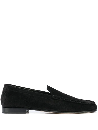 Shop Khaite Darien Loafers In Black