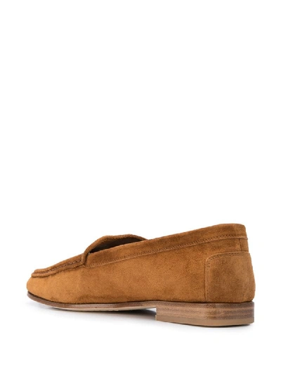 Shop Khaite Darien Loafers In Brown
