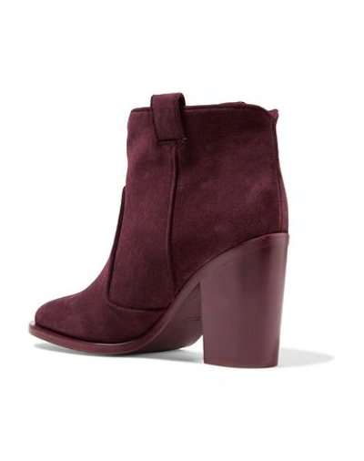 Shop Laurence Dacade Ankle Boots In Deep Purple