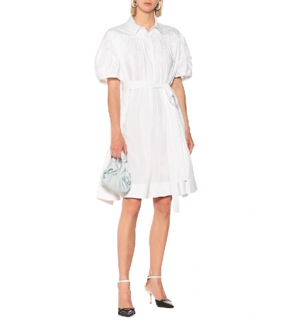Shop Brock Collection Rosaura Stretch-cotton Shirt Dress In White